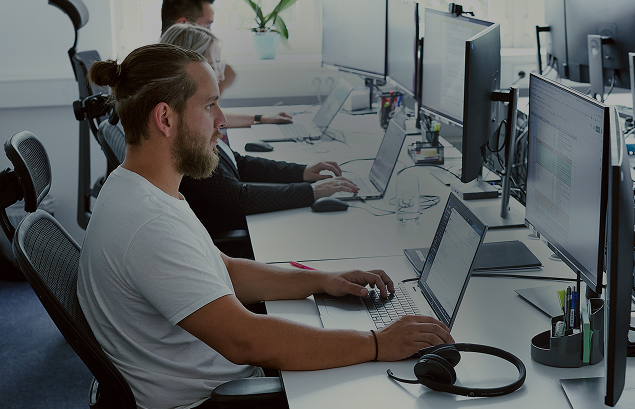 Man at work in an office