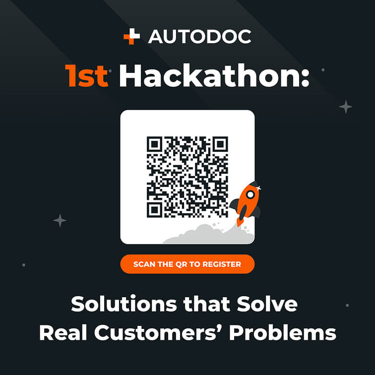 a qr code on a black background